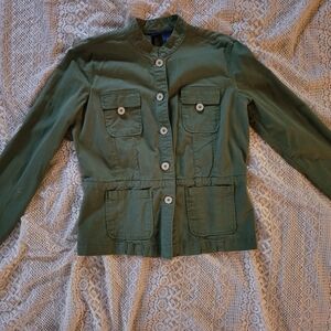 Green Button-Up Jacket